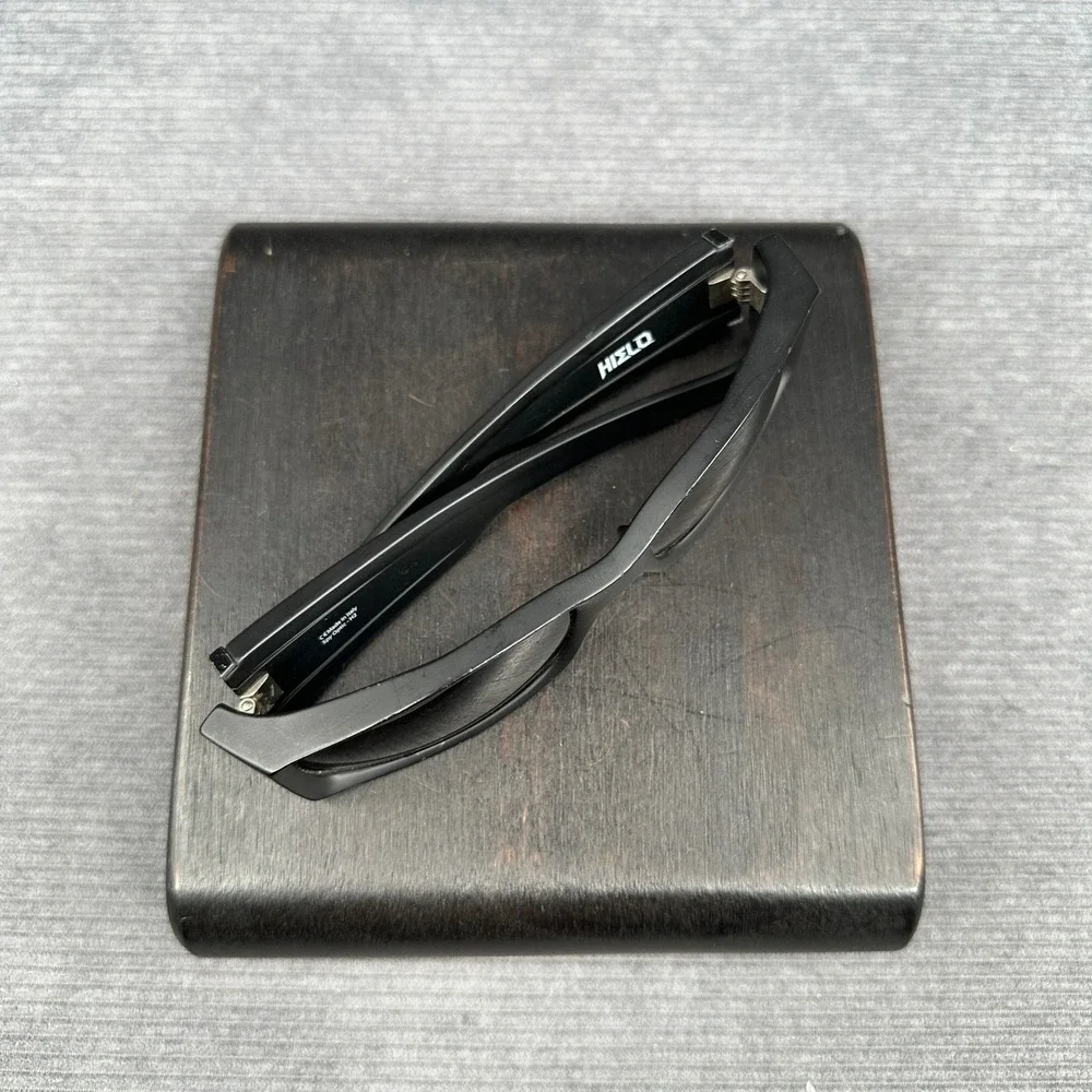 Spy Optic Hielo Vintage Matte Black Rectangular Sunglasses Y2k  H2O Polarized